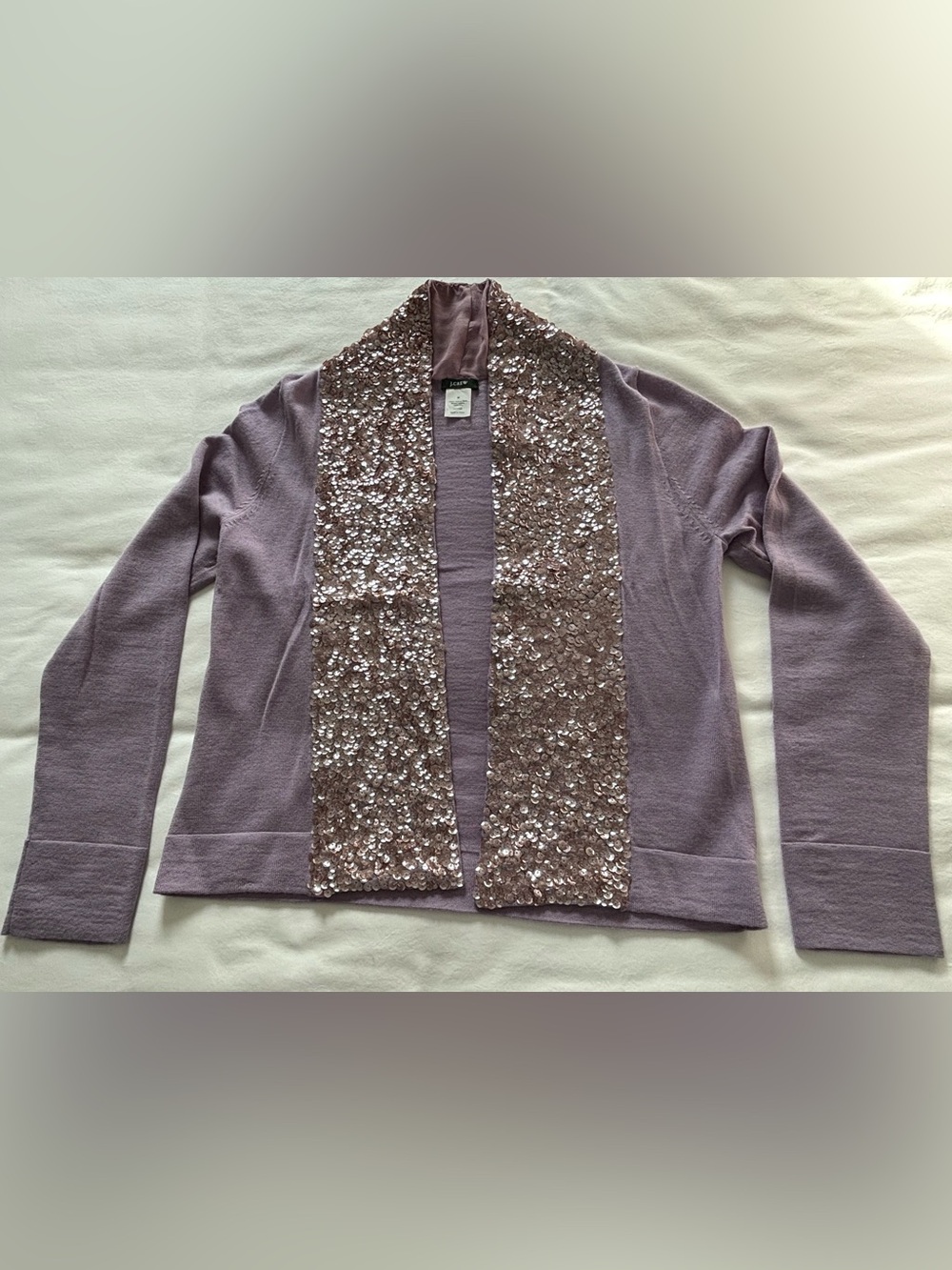 NWOT! RARE! J. Crew Cardigan with Sequin Trim